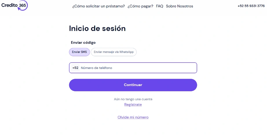 Accede a la página principal del sitio web y haz clic en el botón “Iniciar Sesión”